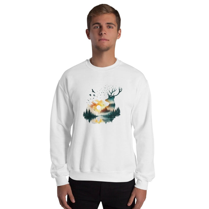 Amazing Nature Graphic Sweatshirt - White - S - ArtyKoala