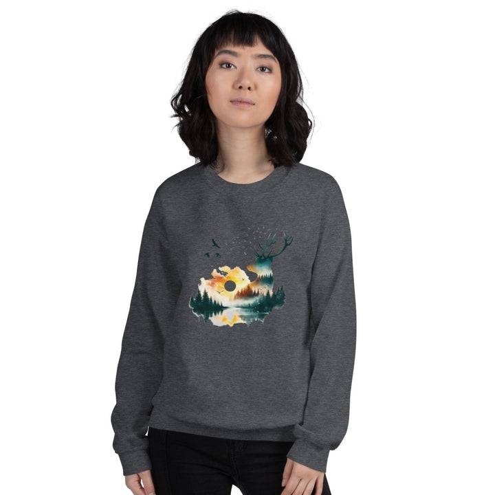 Amazing Nature Graphic Sweatshirt - Black - S - ArtyKoala