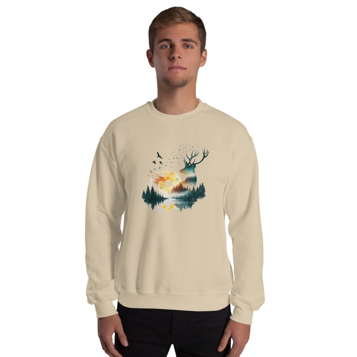 Amazing Nature Graphic Sweatshirt - Sand - S - ArtyKoala