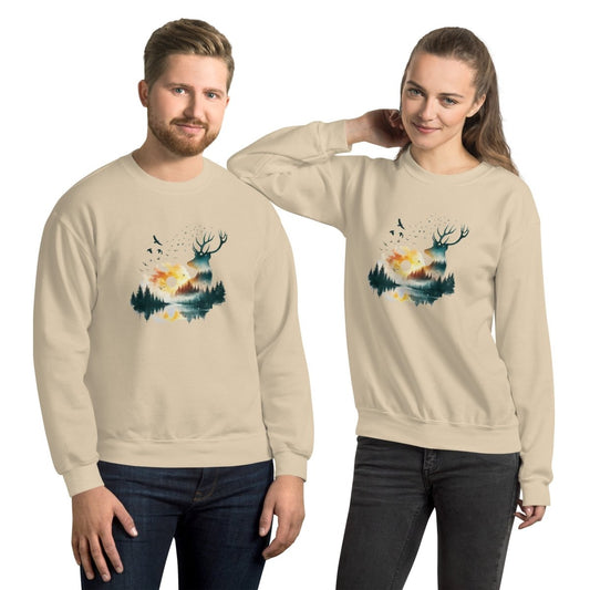 Amazing Nature Graphic Sweatshirt - Black - S - ArtyKoala