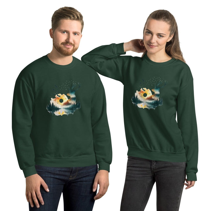 Amazing Nature Graphic Sweatshirt - Black - S - ArtyKoala