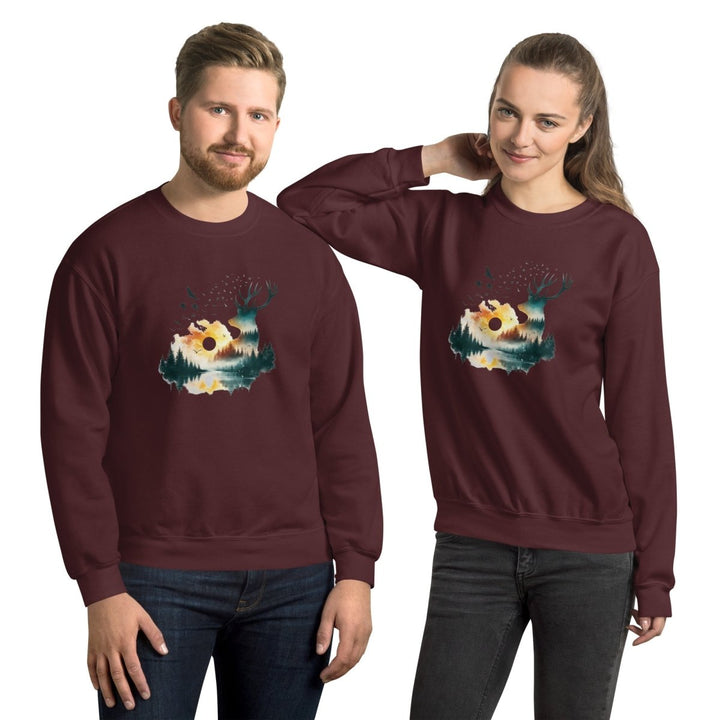 Amazing Nature Graphic Sweatshirt - Black - S - ArtyKoala