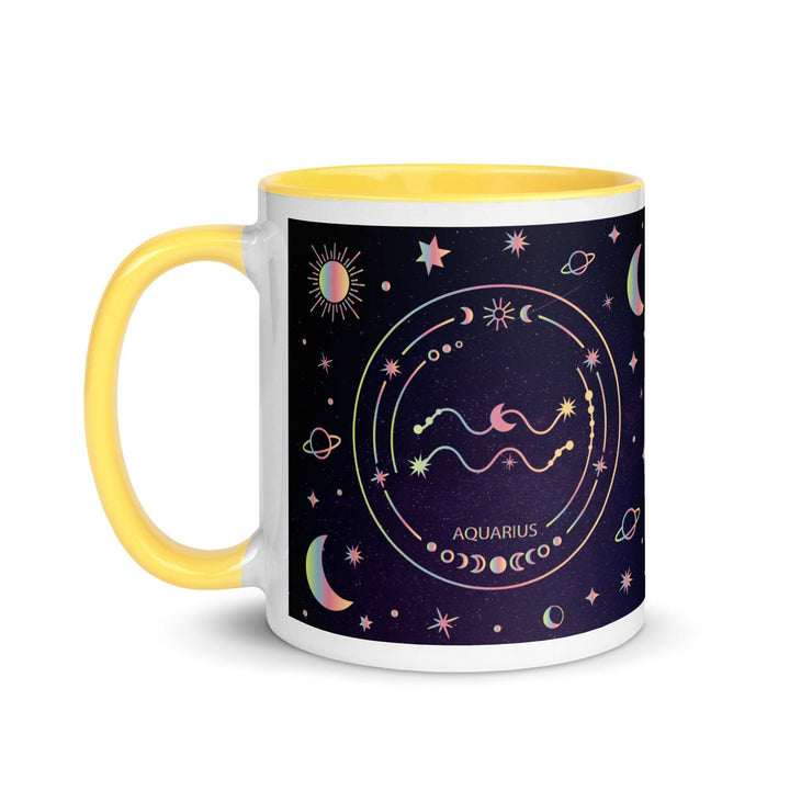 Aquarius Mug With Color Inside - ArtyKoala