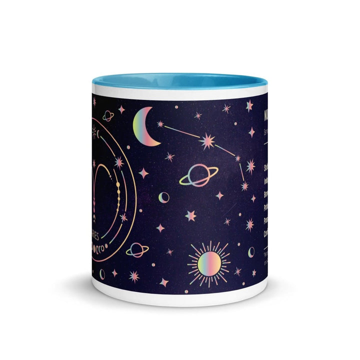 Aries Colorful Print Mug - Blue - 11 oz - ArtyKoala
