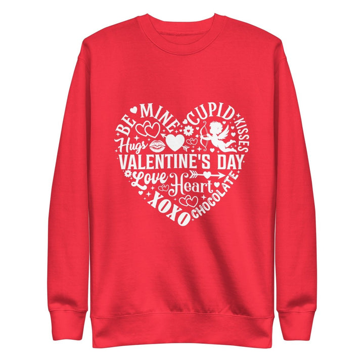 Be Mine Cupid Graphic Sweatshirt - Team Red - S - ArtyKoala