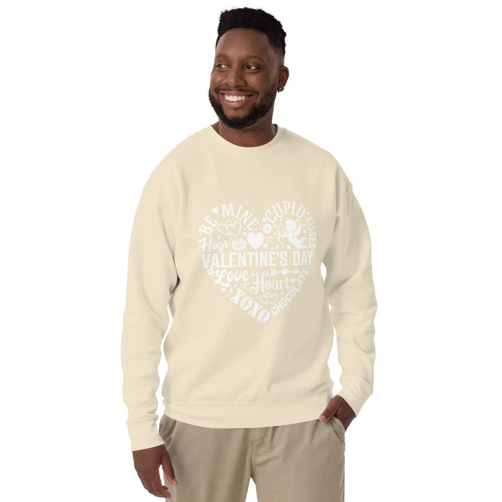 Be Mine Cupid Graphic Sweatshirt - Bone - S - ArtyKoala