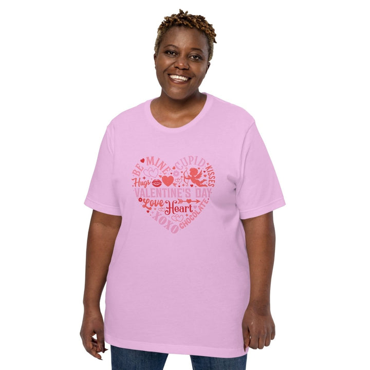 Be Mine Cupid Unisex Graphic Tee - Lilac - S - ArtyKoala