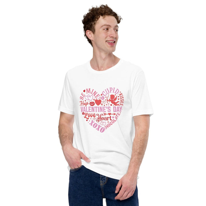 Be Mine Cupid Unisex Graphic Tee - White - XS - ArtyKoala