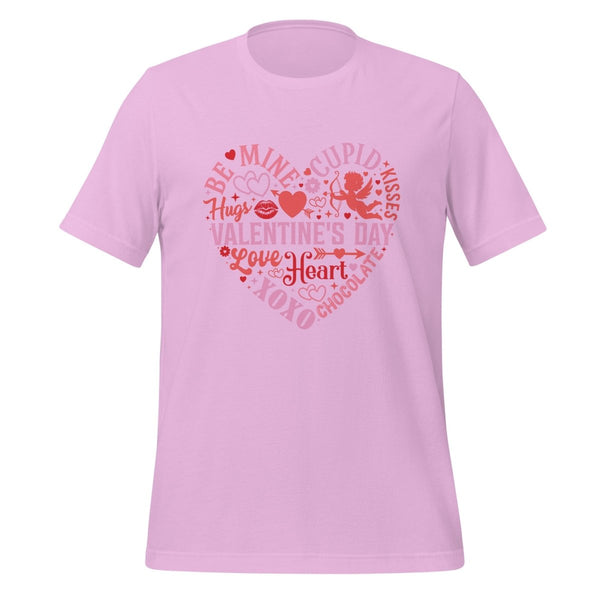 Be Mine Cupid Unisex Graphic Tee - Lilac - S - ArtyKoala