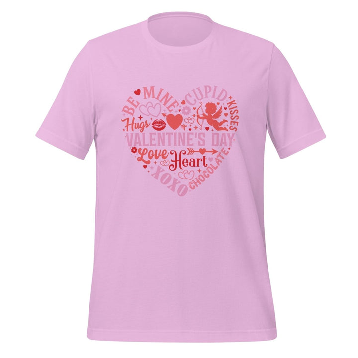 Be Mine Cupid Unisex Graphic Tee - Lilac - S - ArtyKoala