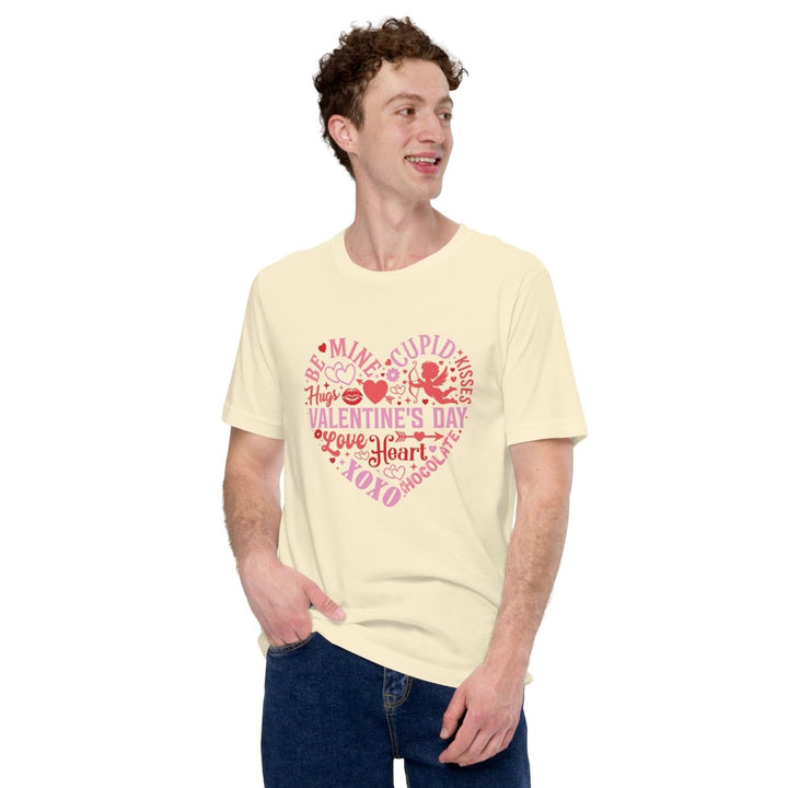 Be Mine Cupid Unisex Graphic Tee - Natural - XS - ArtyKoala