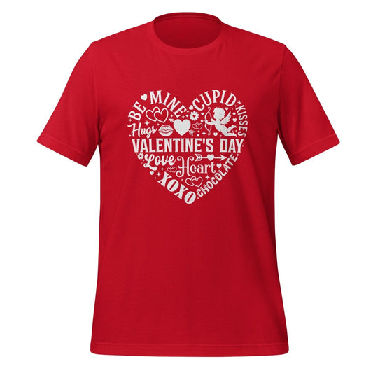 Be Mine Valentine Graphic Tee - Red - XS - ArtyKoala
