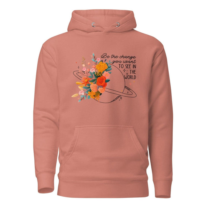Be Positive Graphic Hoodie - Forest Green - S - ArtyKoala
