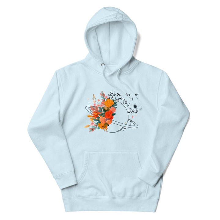 Be Positive Graphic Hoodie - Dusty Rose - S - ArtyKoala