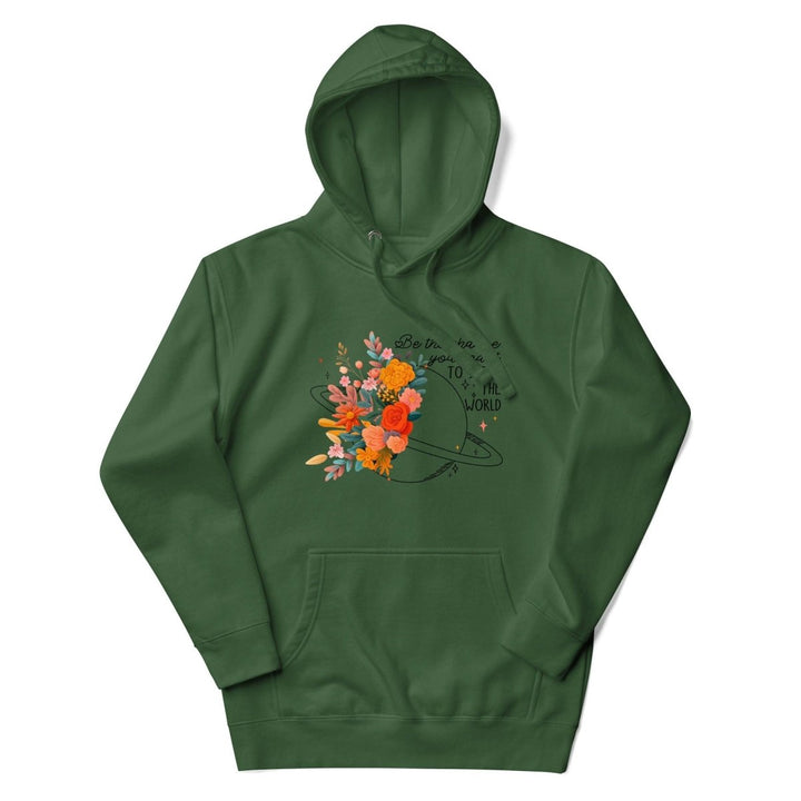 Be Positive Graphic Hoodie - Purple - S - ArtyKoala