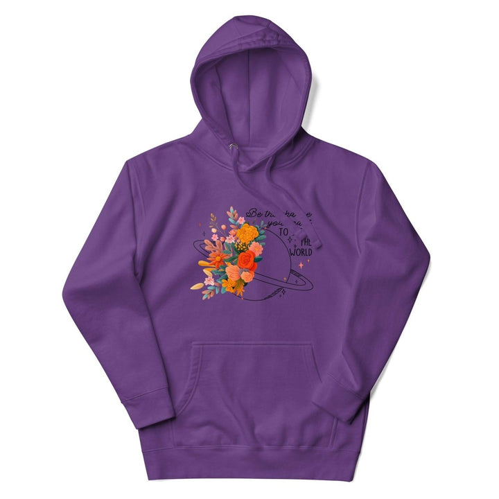 Be Positive Graphic Hoodie - Military Green - S - ArtyKoala