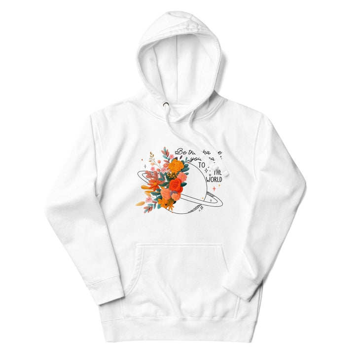 Be Positive Graphic Hoodie - Sky Blue - S - ArtyKoala