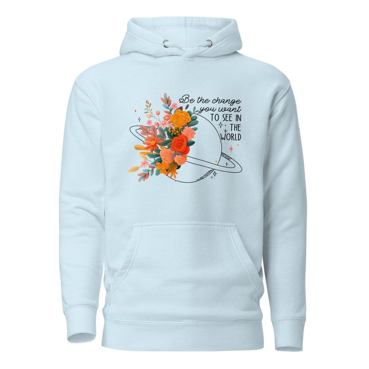 Be Positive Graphic Hoodie - Dusty Rose - S - ArtyKoala