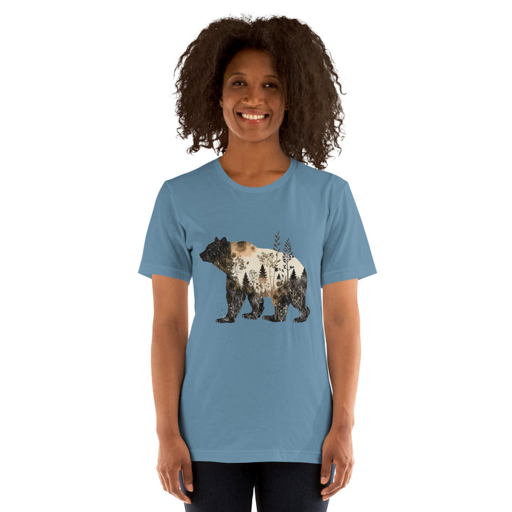 Bear and Nature Premium Unisex T-shirt - ArtyKoala