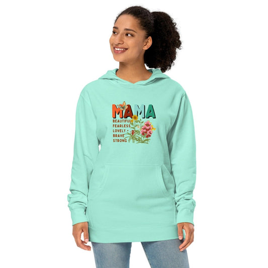 Beautiful Mama Graphic Hoodie - Mint - S - ArtyKoala