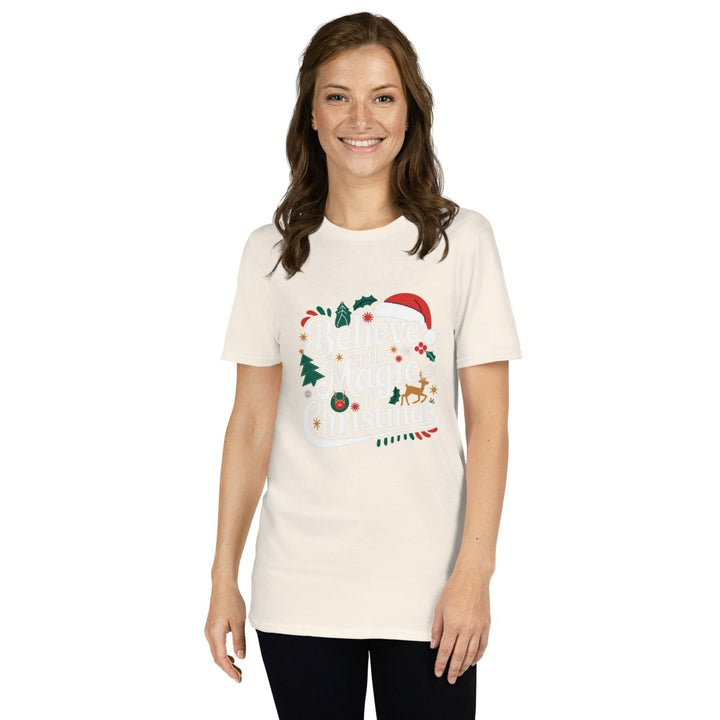 Believe in Christmas Magic Graphic Tee - Natural - S - ArtyKoala