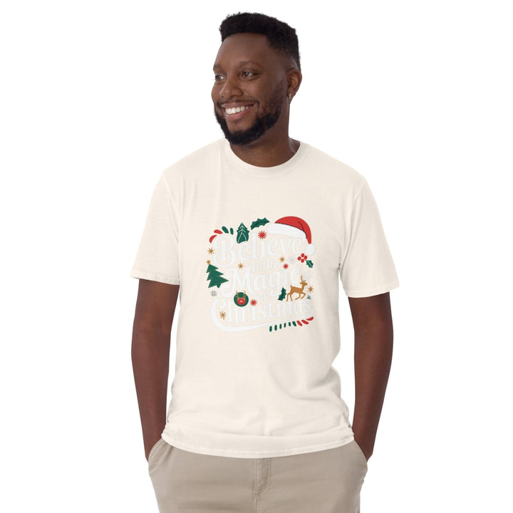 Believe in Christmas Magic Graphic Tee - Navy - S - ArtyKoala
