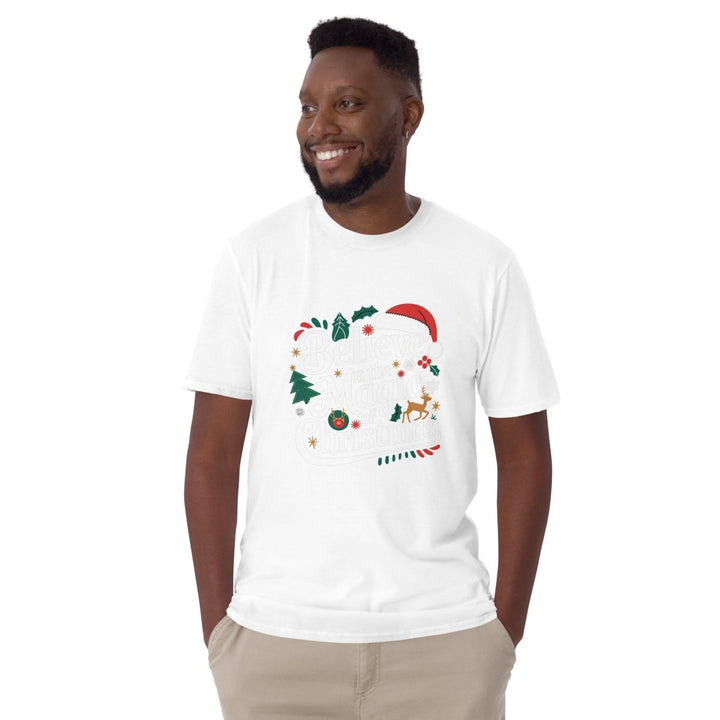 Believe in Christmas Magic Graphic Tee - Navy - S - ArtyKoala
