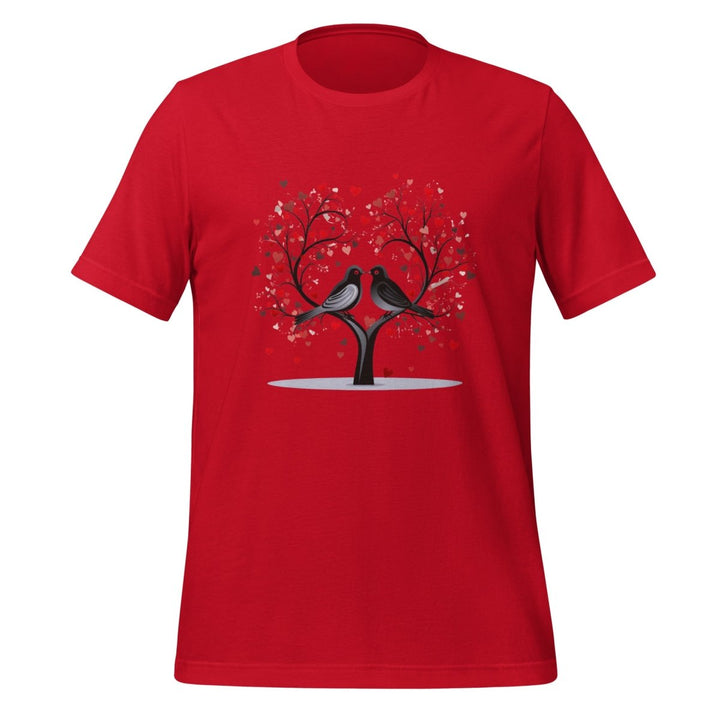 Beloved Birds Graphic Tee - Red - XS - ArtyKoala