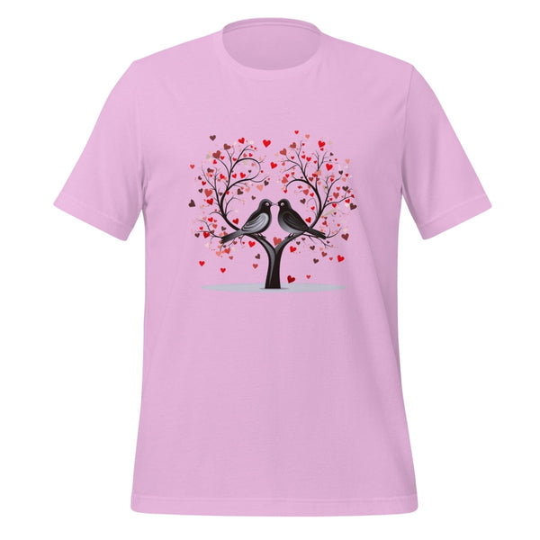 Beloved Birds Graphic Tee - Lilac - S - ArtyKoala
