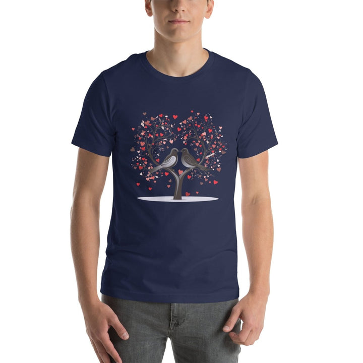 Beloved Birds Graphic Tee - Navy - XS - ArtyKoala