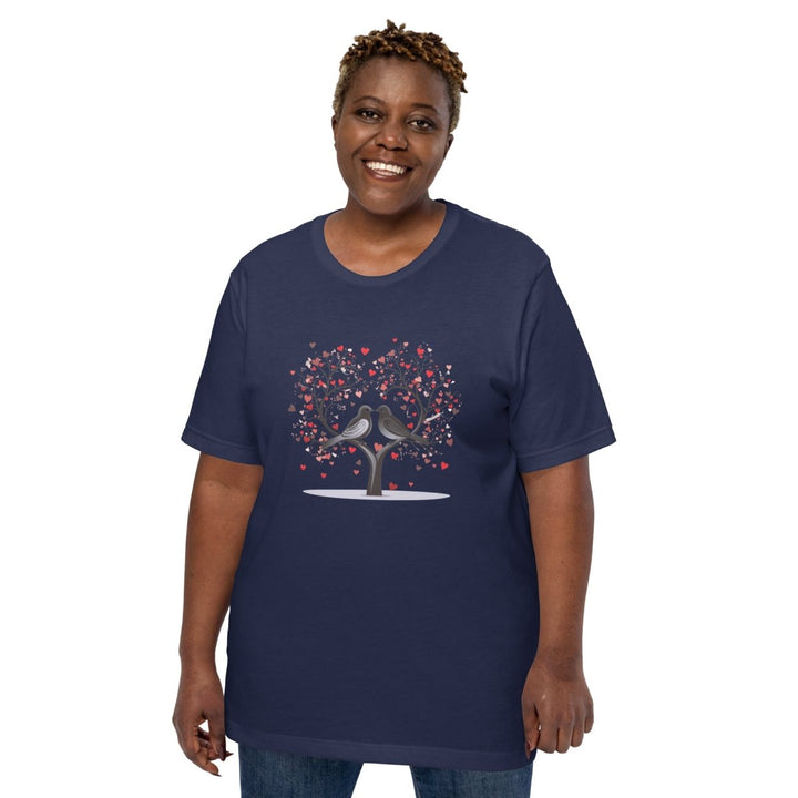 Beloved Birds Graphic Tee - Navy - XS - ArtyKoala