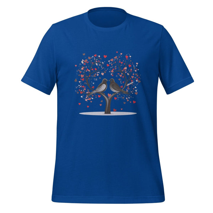 Beloved Birds Graphic Tee - True Royal - S - ArtyKoala