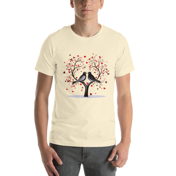 Beloved Birds Graphic Tee - Lilac - S - ArtyKoala