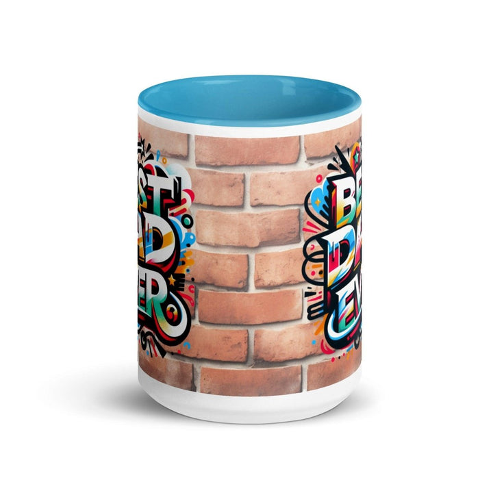 Best Cool Dad Colorful Print Mug - Blue - 15 oz - ArtyKoala