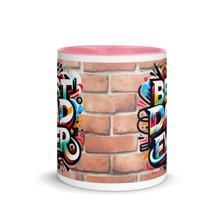 Best Cool Dad Colorful Print Mug - Pink - 11 oz - ArtyKoala