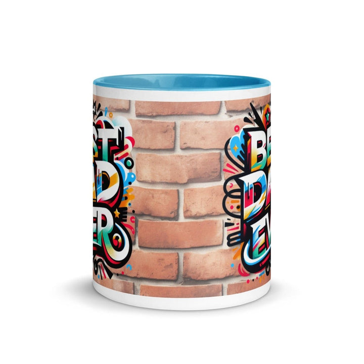 Best Cool Dad Colorful Print Mug - Blue - 11 oz - ArtyKoala