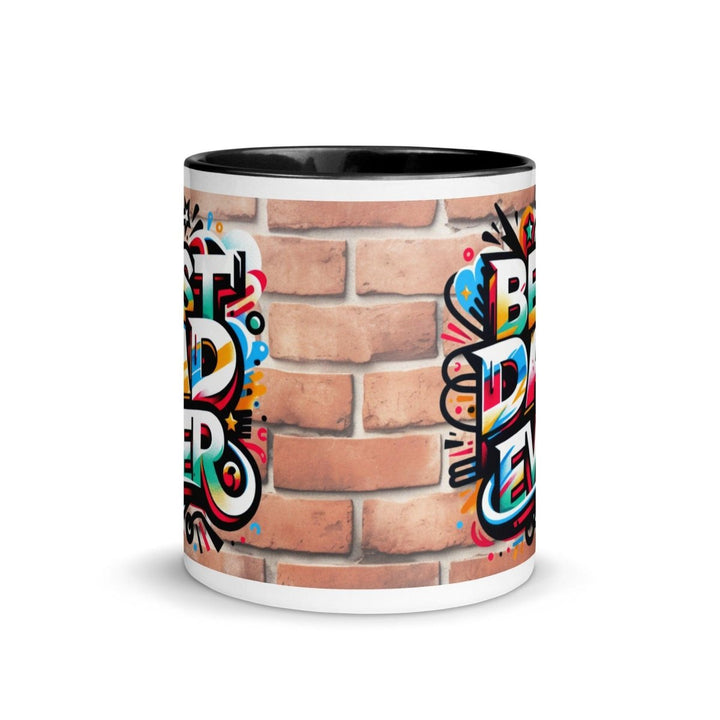 Best Cool Dad Colorful Print Mug - Black - 11 oz - ArtyKoala