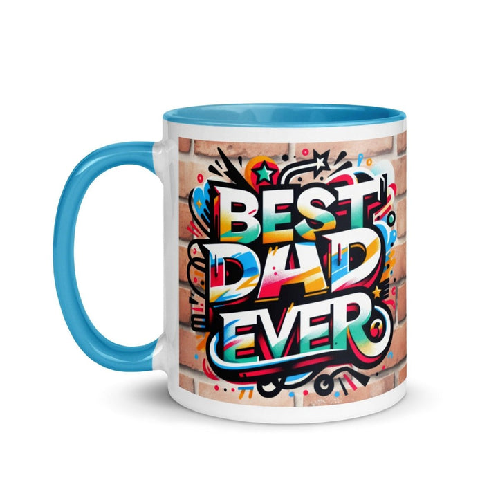 Best Cool Dad Colorful Print Mug - Blue - 11 oz - ArtyKoala