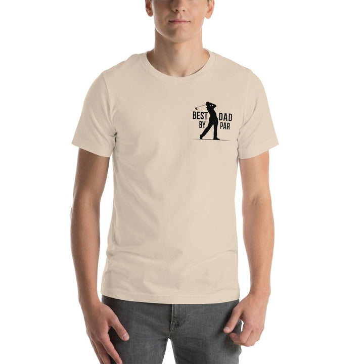 Best Dad By Graphic Tee - Soft Cream - S - ArtyKoala