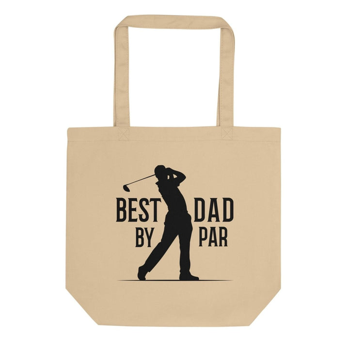 Best Dad By Par Black Custom Tote Bag - ArtyKoala