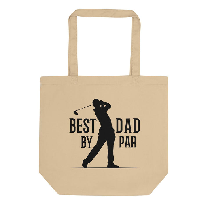 Best Dad By Par Black Eco Tote Bag - Default Title - ArtyKoala