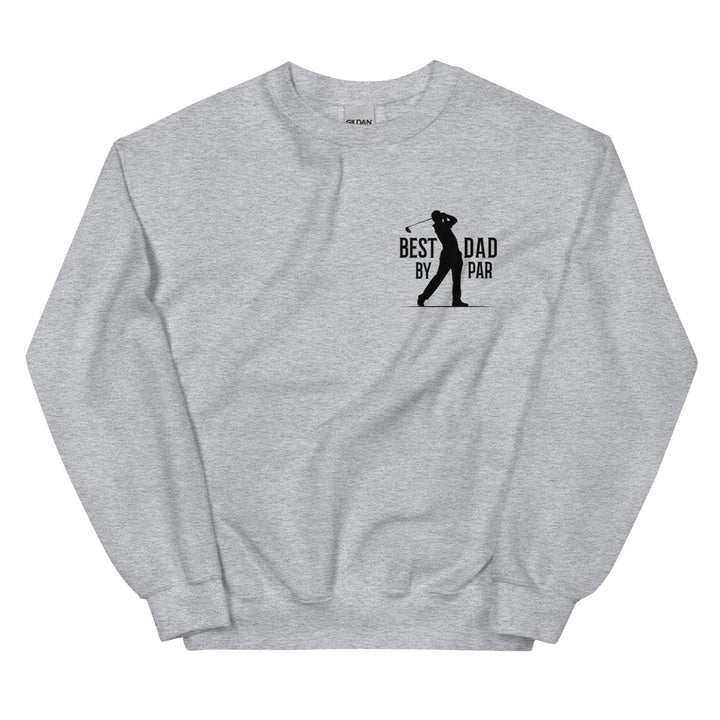Best Dad By Par Black Graphic Sweatshirt - Sport Grey - S - ArtyKoala