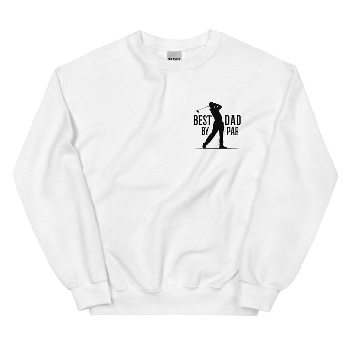 Best Dad By Par Black Graphic Sweatshirt - White - S - ArtyKoala