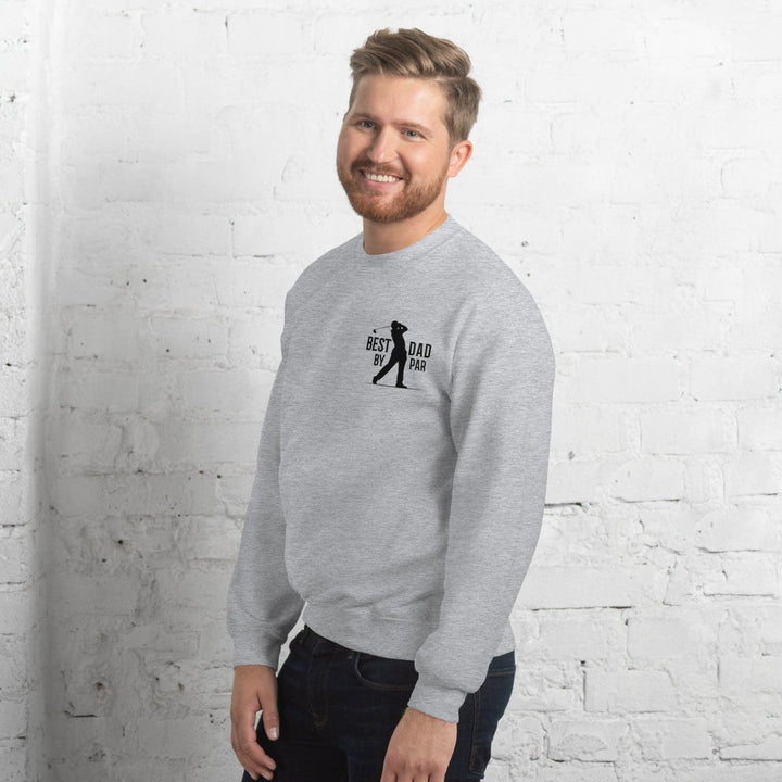 Best Dad By Par Black Graphic Sweatshirt - Sport Grey - S - ArtyKoala