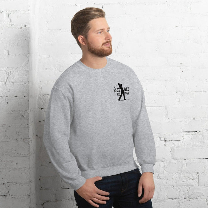 Best Dad By Par Black Graphic Sweatshirt - Sport Grey - S - ArtyKoala
