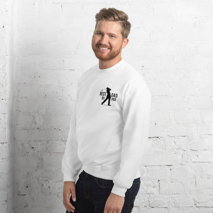 Best Dad By Par Black Graphic Sweatshirt - White - S - ArtyKoala
