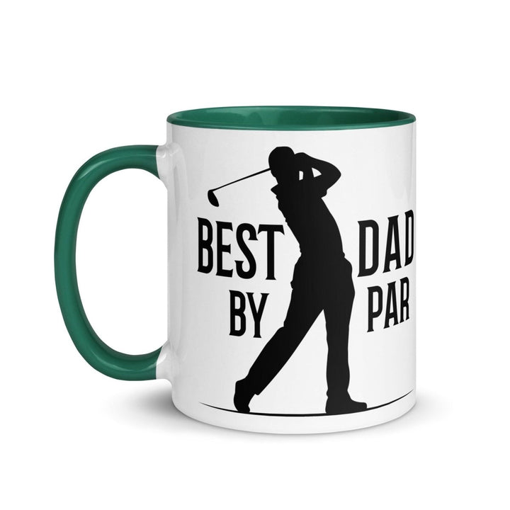Best Dad By Par Colorful Print Mug - Dark green - 11 oz - ArtyKoala