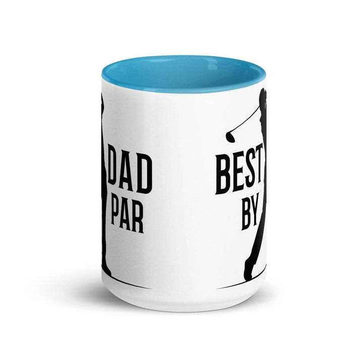 Best Dad By Par Colorful Print Mug - Blue - 15 oz - ArtyKoala
