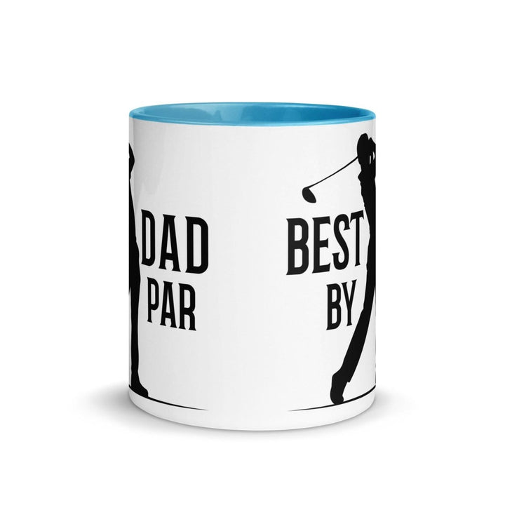 Best Dad By Par Colorful Print Mug - Blue - 11 oz - ArtyKoala