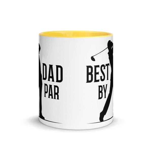 Best Dad By Par Colorful Print Mug - Black - 11 oz - ArtyKoala